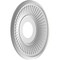 Ekena Millwork Berkshire PVC Medallion (Canopies up to 5 3/4"), 13"OD x 3 1/2"ID x 3/4"P, Satin Blossom White CMP13BEGBW - alternate 2